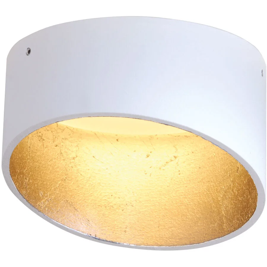 Bopp Dekorring One Gold/Weiss Aluminium 10 cm 6 cm - Farbe: weiss/gold - LED - LED Energiesparlampen
