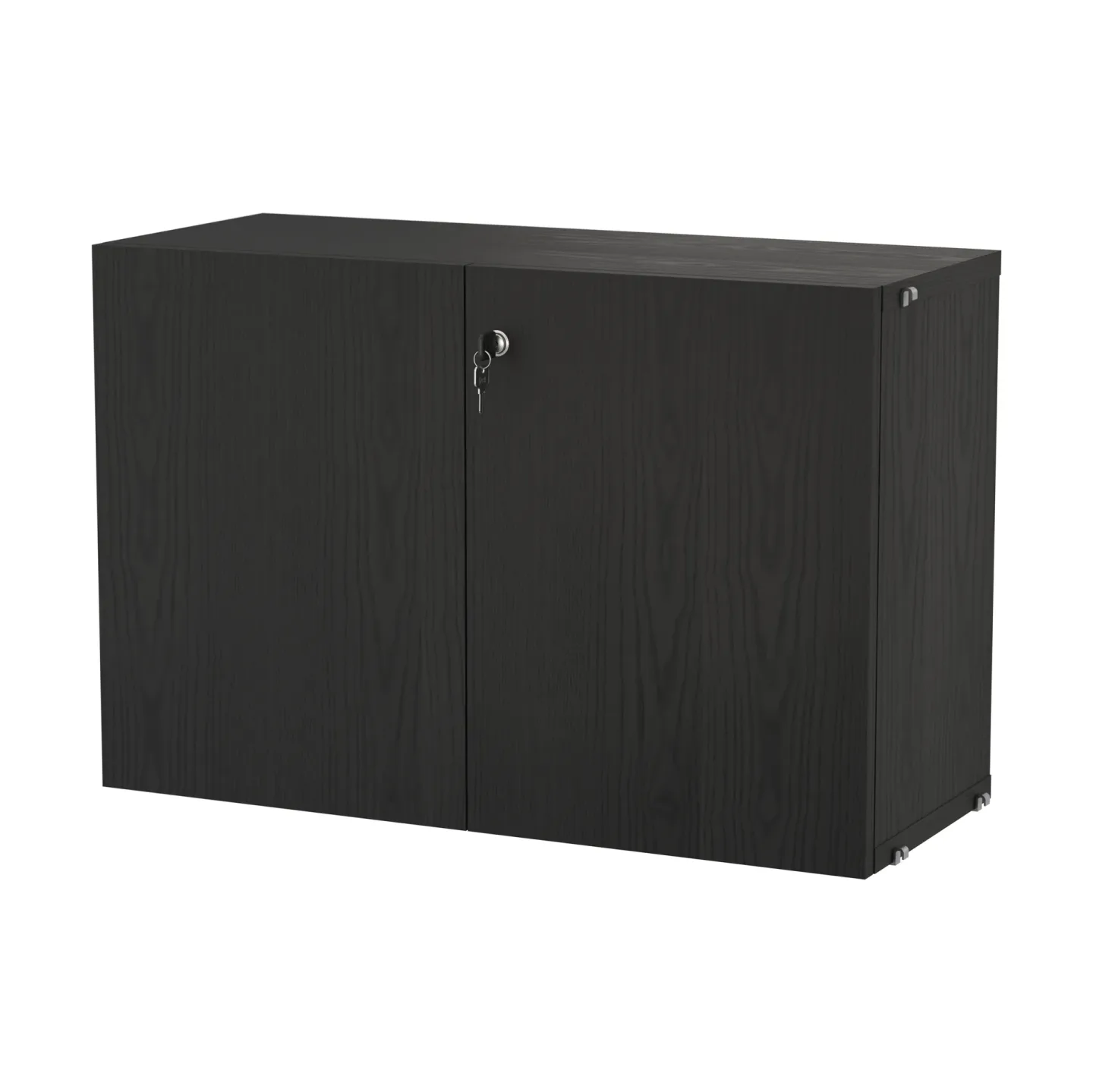 String String Schrank mit Schloss Schwarz gebeizte Esche