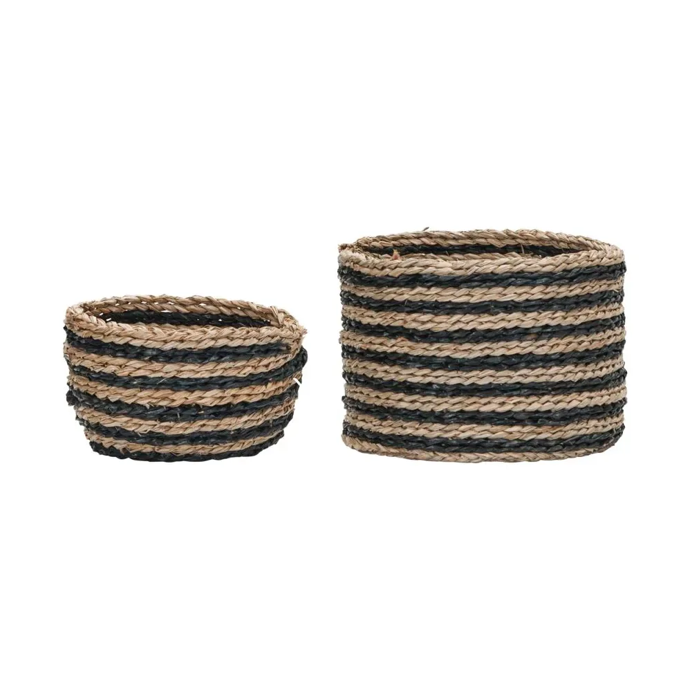 House Doctor Zola Aufbewahrungskorb 2er-Pack Natur