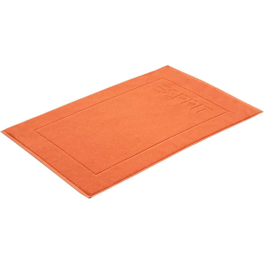 Esprit Badteppich Modern Solid Orange 85% Baumwolle/15% TENCEL 60 x 90 cm Rechteckig