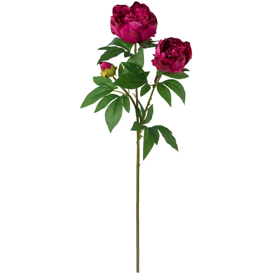 Kunstblume Natural & Feminine Glamour dunkelrot Kunststoff H 70 cm
