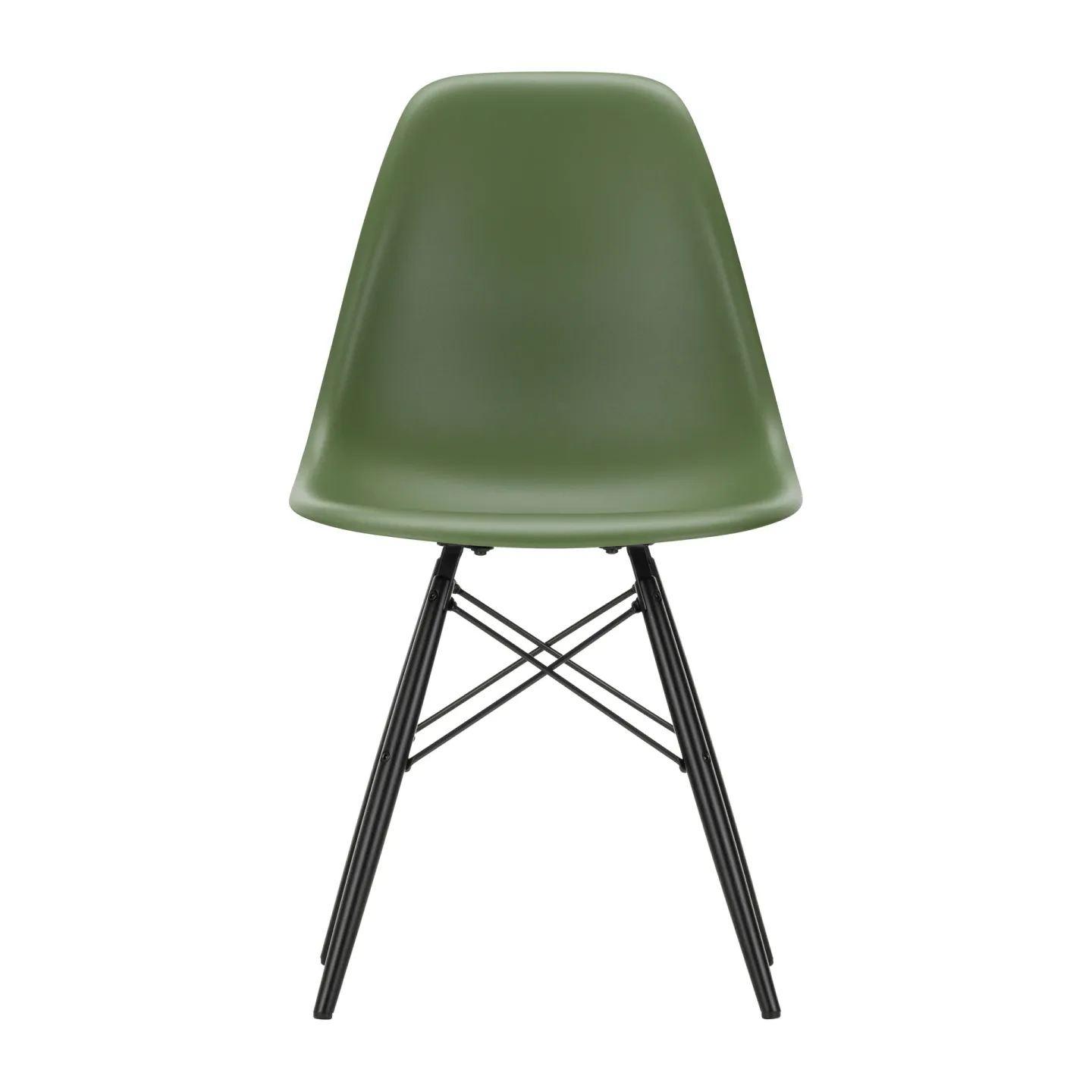 Vitra Eames Plastic Side Chair RE DSW stol 48 forest-black maple