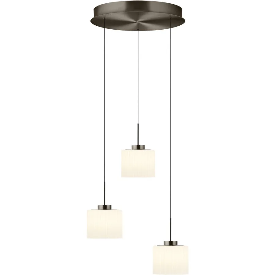Pendellampe Elli Bronze Aluminium/Eisen 43 cm - LED - Lichtfarbe: Warmweiss - LED Energiesparlampen
