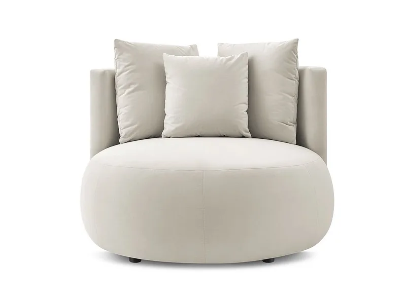 Sessel BOBOCHIC CESAR Samt beige