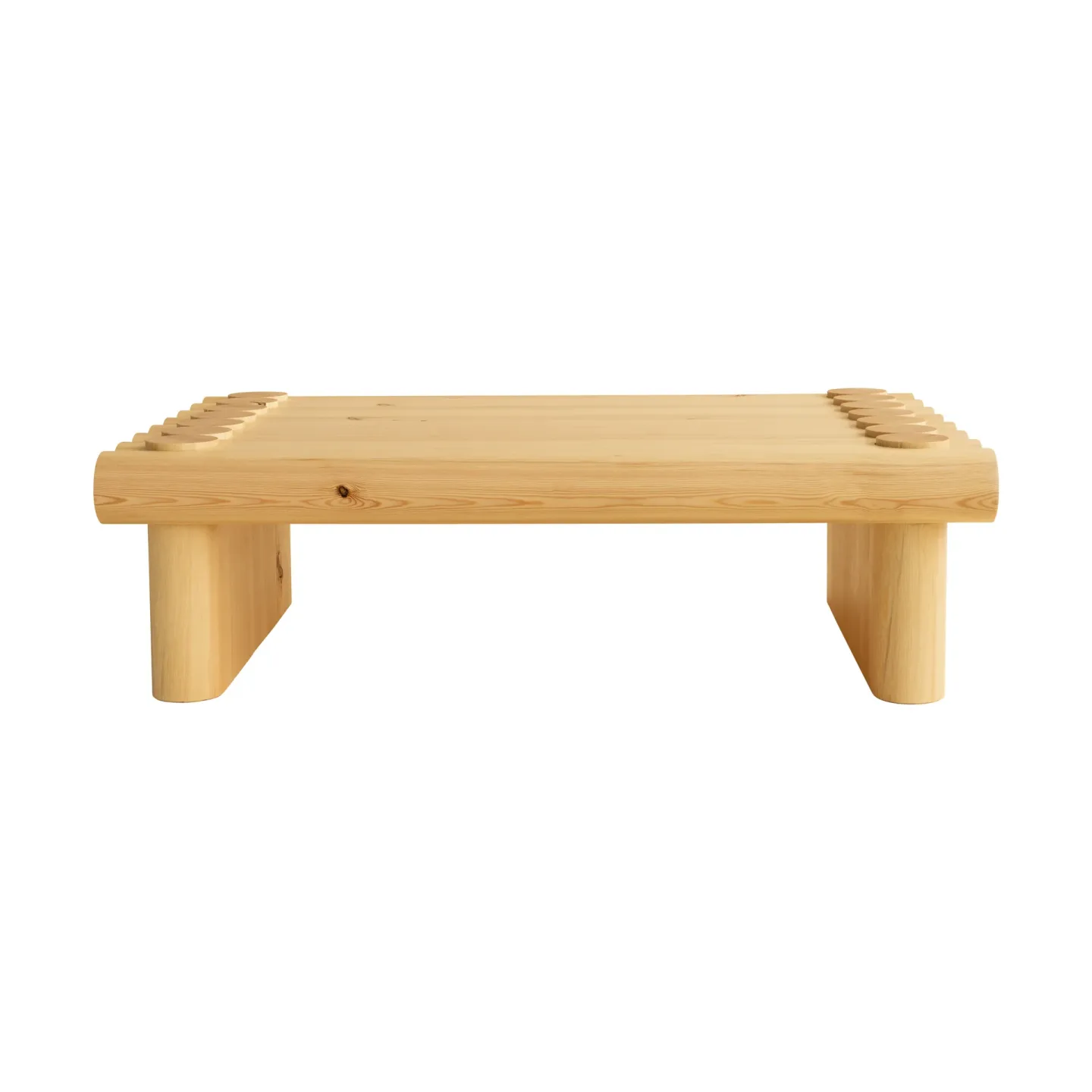 Vaarnii 004 Coffee Table Couchtisch Matt geöltes Wachs-Kiefernholz, 120x80x35 cm