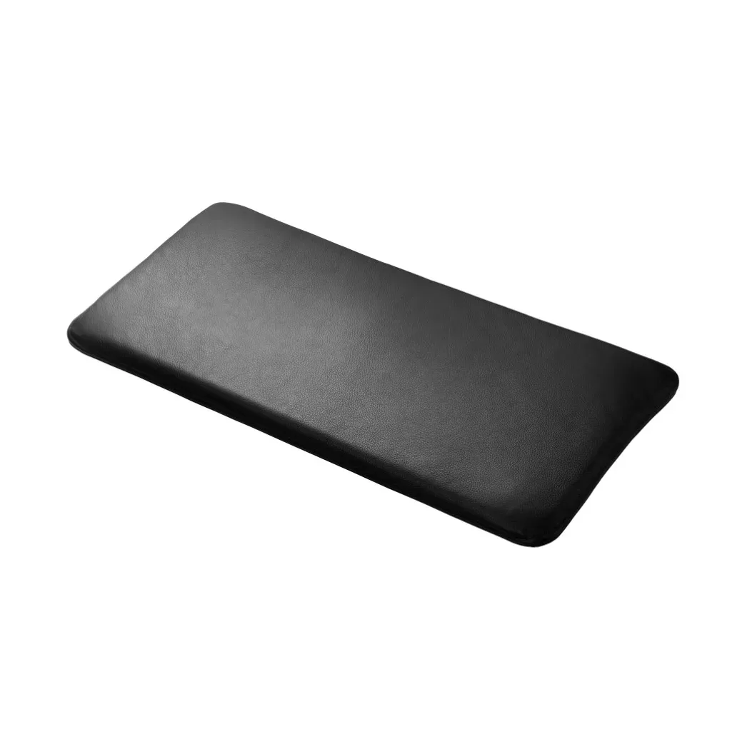 FDB Møbler R6 Radius sittdyna 33x65 cm Black leather