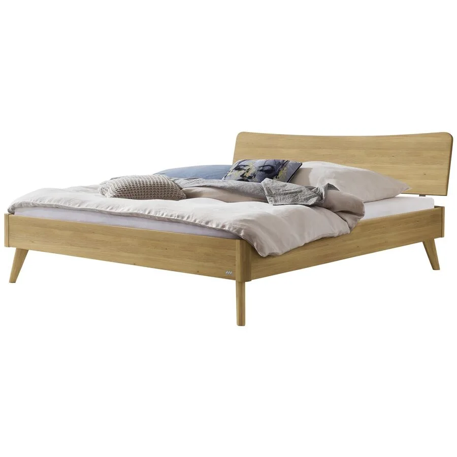 Hasena Bett Castello Eiche Hell Eiche Massivholz Massivholz 140 x 210 cm