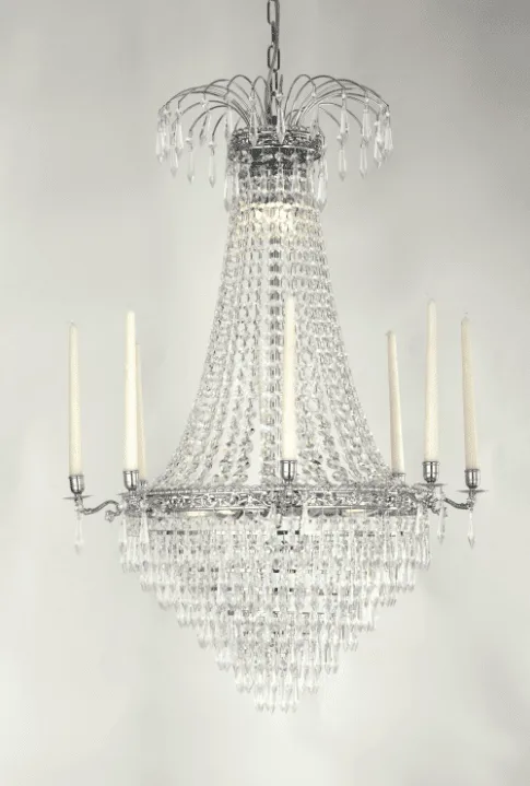 Norrsken Design - Empire Classic Ø65 - Kristallkrona - Silver