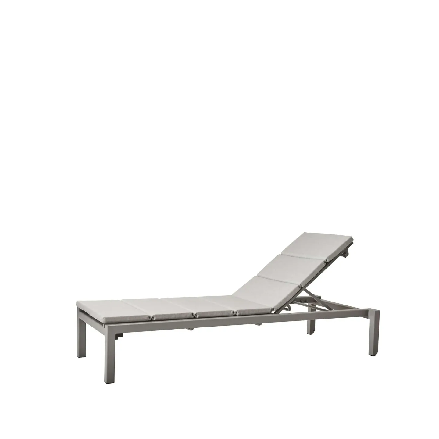 Cane-line Relax Sonnenliege Cane-Line Matt light Grey, inkl. Kissen