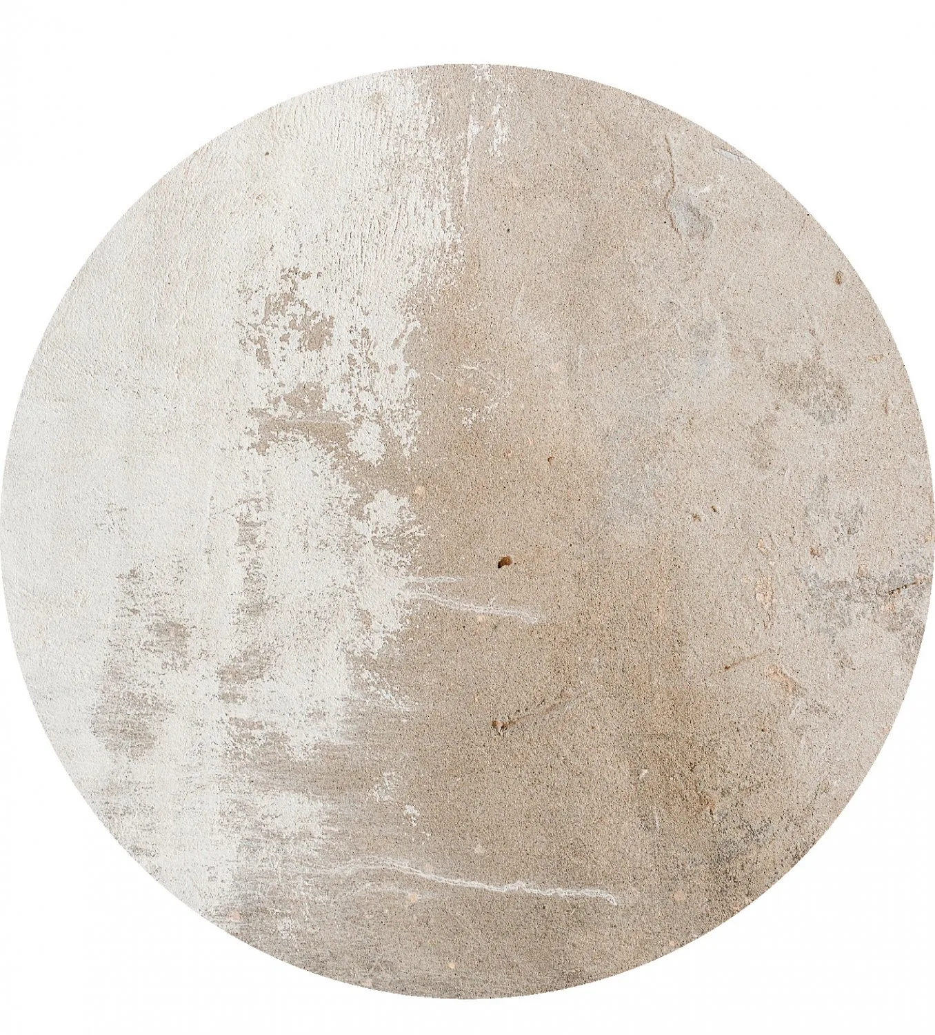 Rundt teppe - Bornos (grå/beige) (Størrelse: Ø 160 cm)