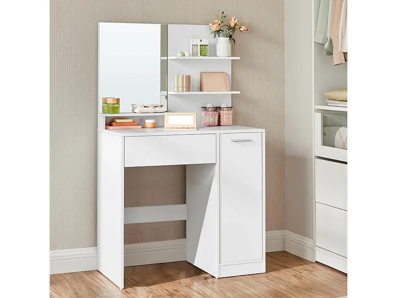 Frisierkommode SONGMICS CRUSH 40x80x132cm weiss