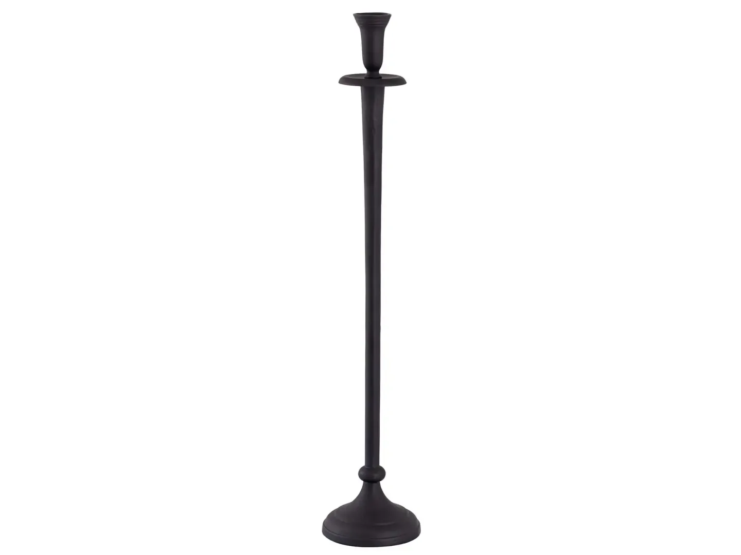 Decofinder Kerzenständer Aluminium Schwarz H: 67 cm | Schubiger Möbel