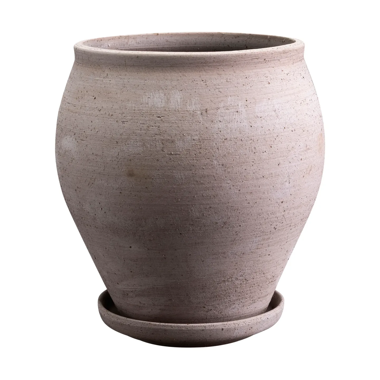 Bergs Potter Delphi kruka med fat 2 delar Grey, Ø20 cm