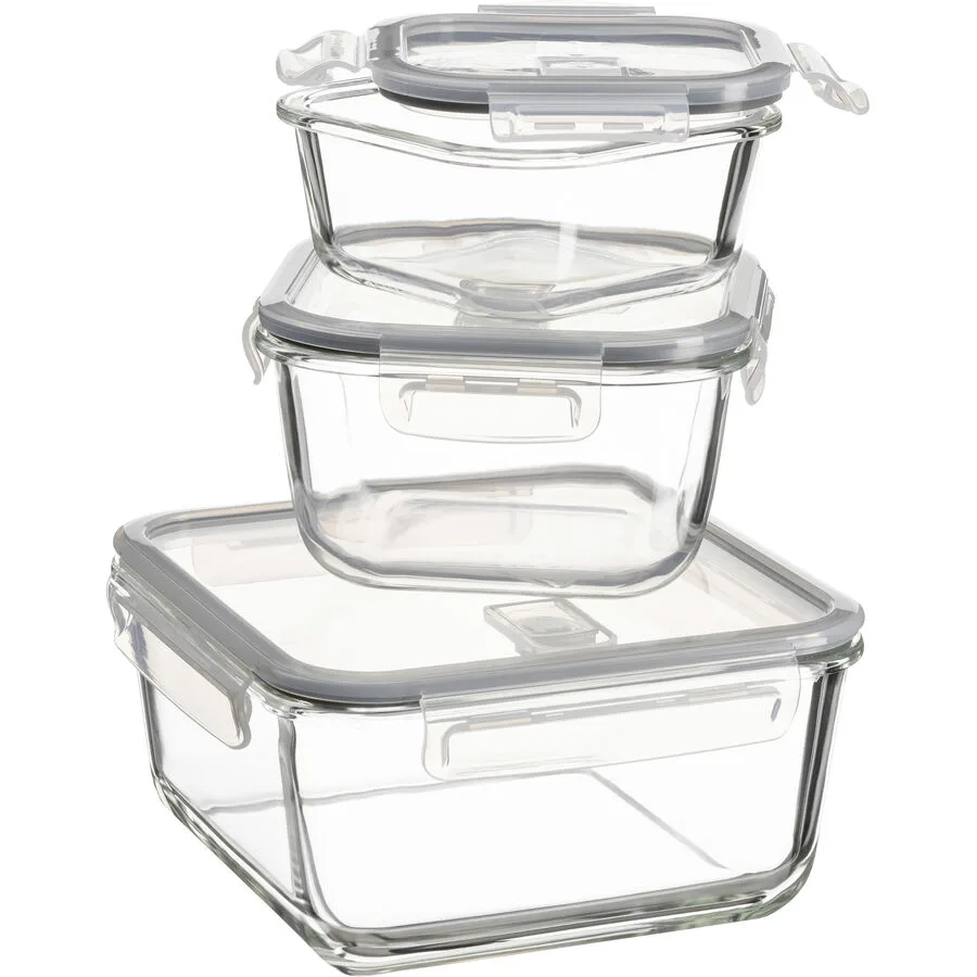 Aufbewahrungsbox Safa transparent Borosilikatglas Glas T 19 cm
