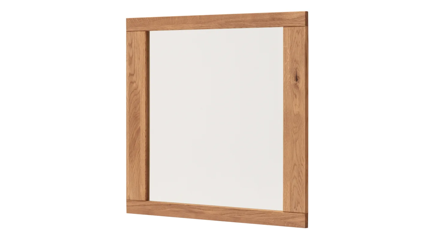 Wandspiegel Rahmen Wildeiche massiv geölt - 80 cm - GRENO