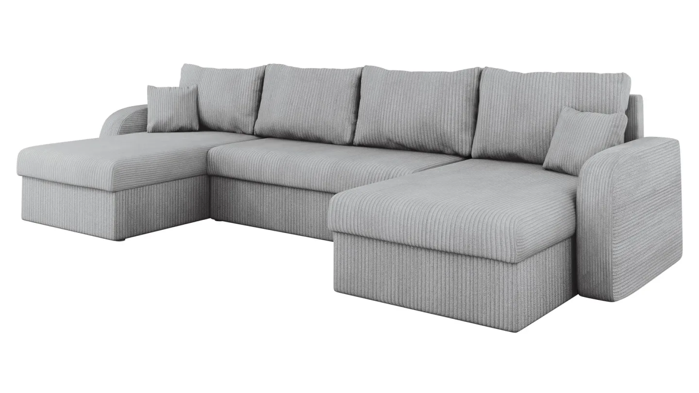 Kintore 4-sits Hörnbäddsoffa Black/Grey -