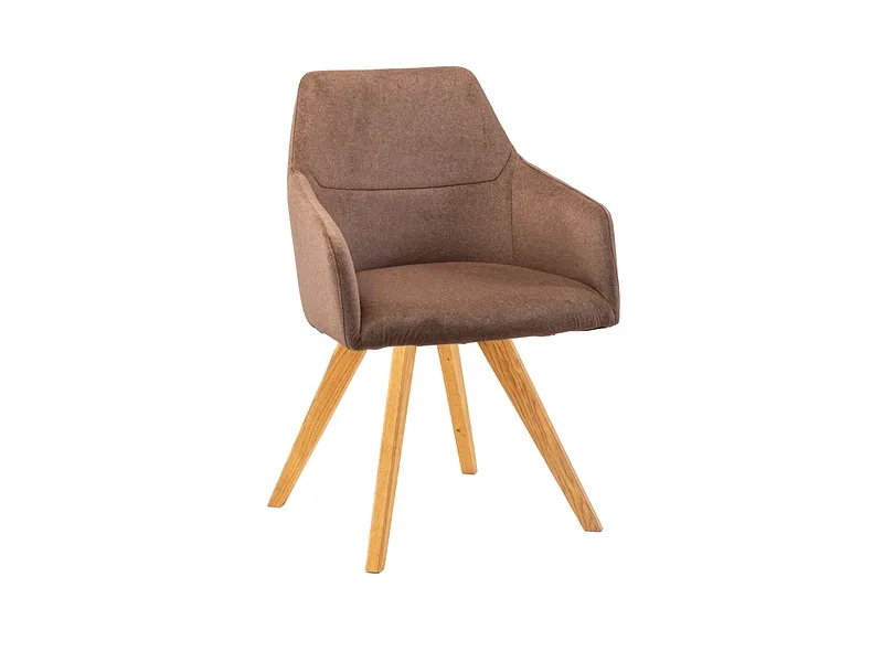 Stuhl AROSA Stoff braun drehsitz
