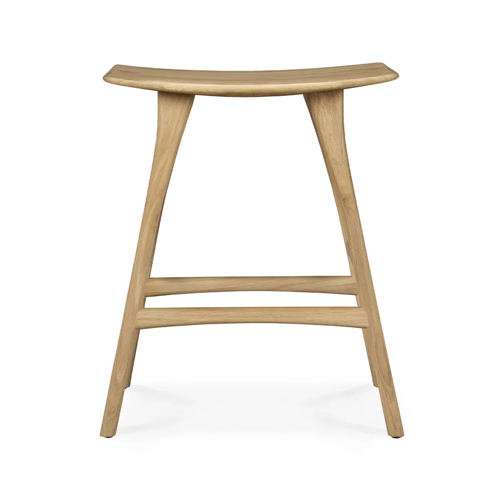 Ethnicraft Osso Counter hohe Hocker 67 cm Hartholz geölte Eiche
