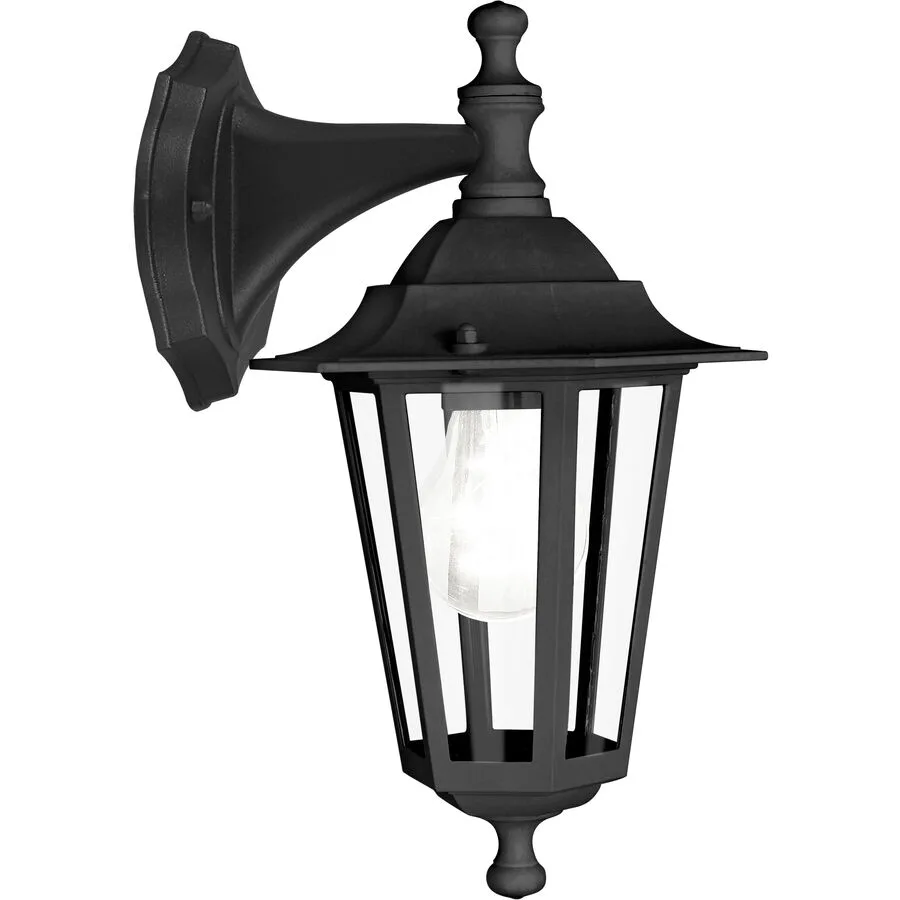 Eglo Wandlampe aussen Laterna 4 Schwarz Aluminium 35 cm - Material: Aluguss