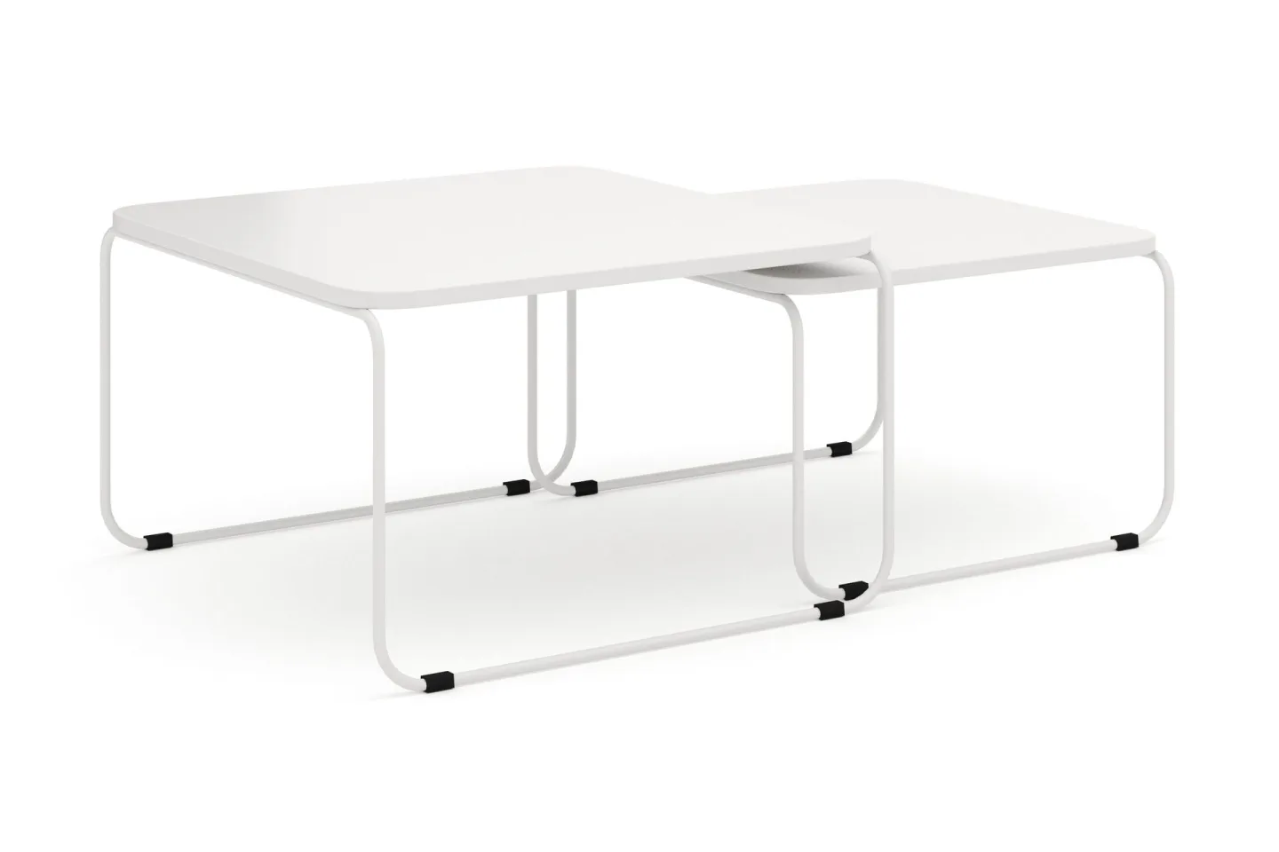 Usteryd Fyrkantigt satsbord utomhus 70x41x70 cm i stål / Metall - Beige
