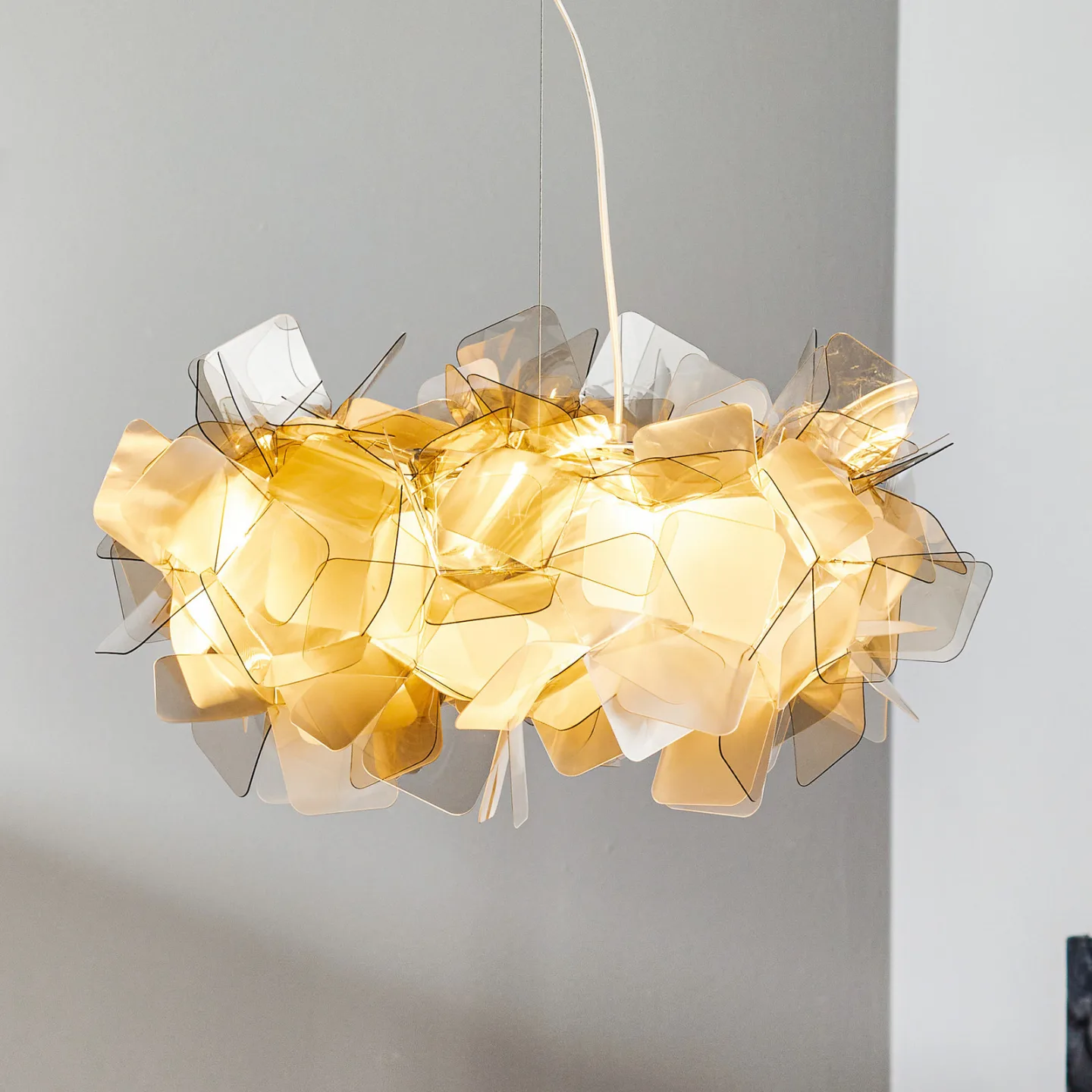 Clizia Pendelleuchte Prisma - SLAMP - Wohnzimmer - Design - Kunststoff - Mehrflammig