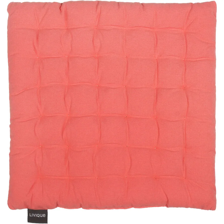 Sitzkissen Monaco apricot Baumwolle