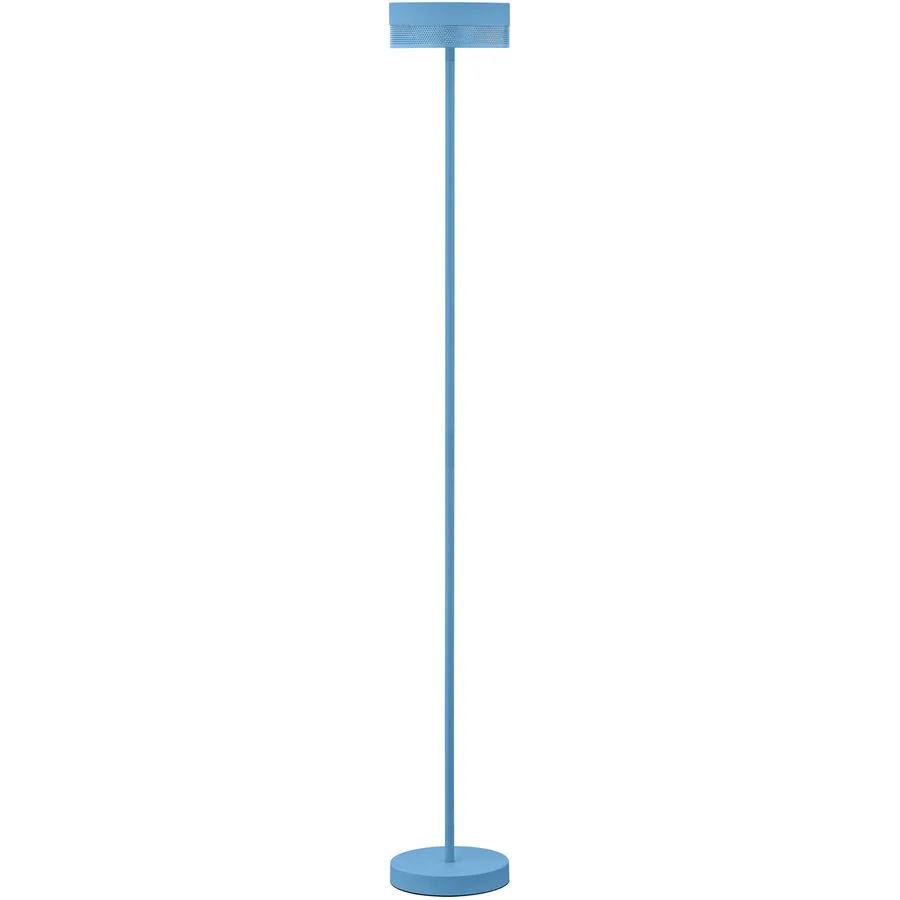 Stehlampe Mesh Blau Metall 16 cm 120 cm - Farbe: pastellblau - LED - Lichtfarbe: Extra warmweiss - LED Energiesparlampen