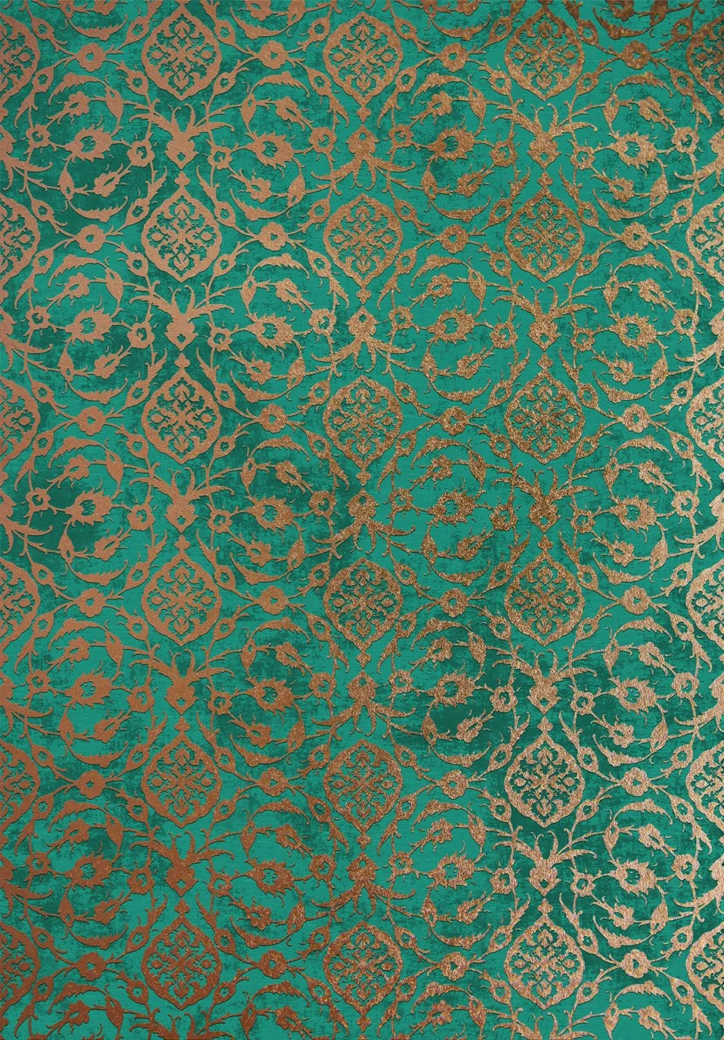 Wilton-teppe - Palazzo (turkis) (Størrelse: 200 x 280 cm)