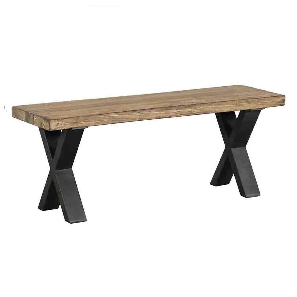 Ross bänk i återvunnet trä 115 cm Trademark Living
