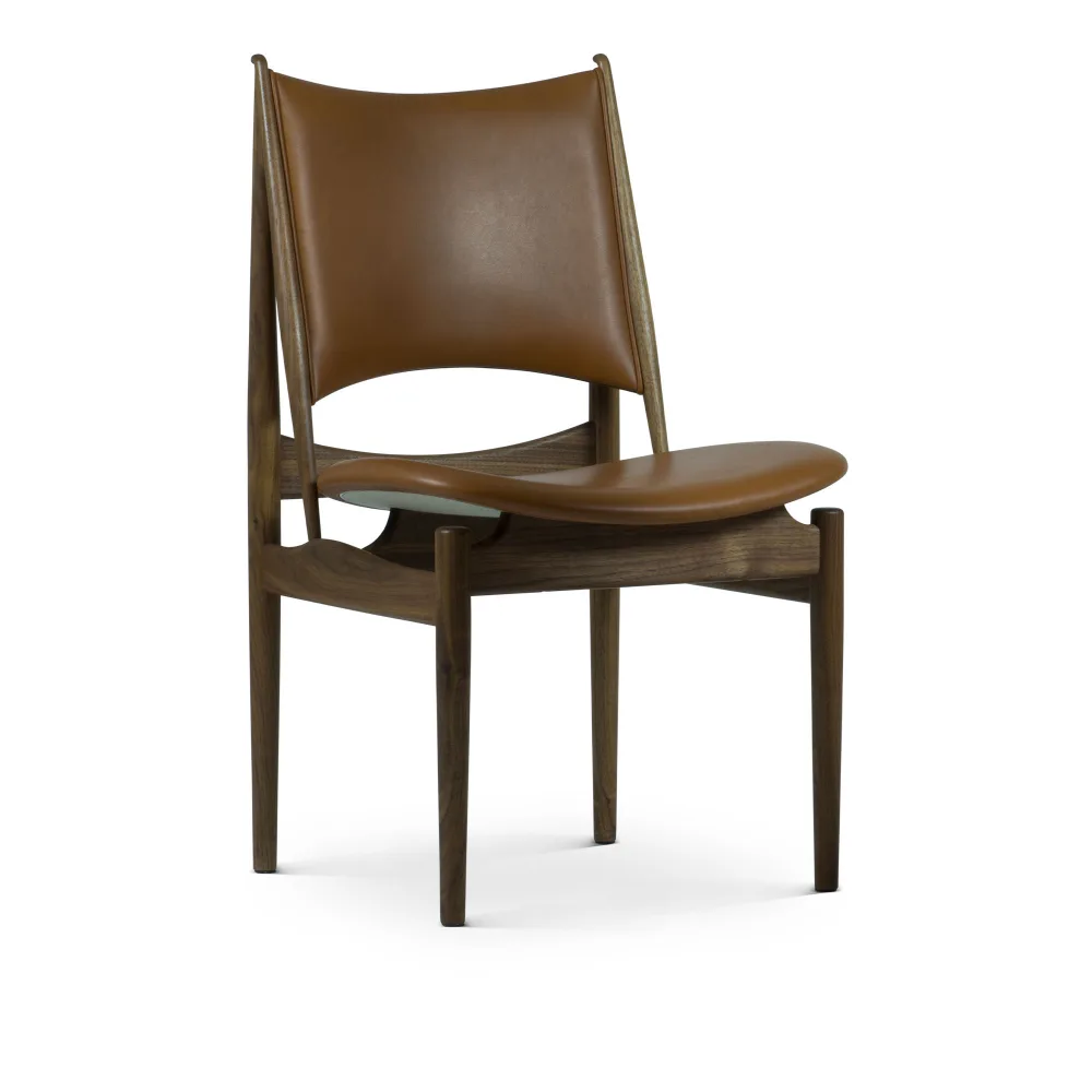 House of Finn Juhl - Egyptian Chair, Walnut, Leather Group 4, Elegance Walnut 20195 - Matstolar - Finn Juhl - Brun - Läder/Trä