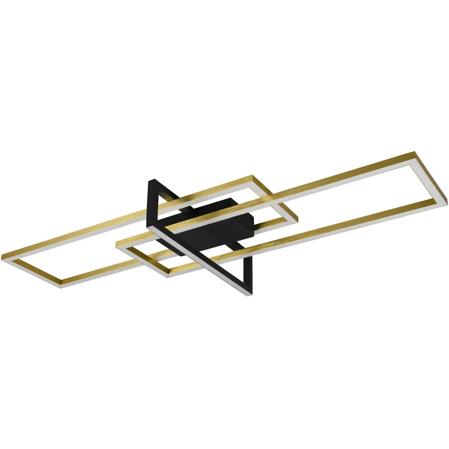 Deckenlampe Cecile Metall 100 cm 11.5 cm - Farbe: messing matt - LED - Lichtfarbe: Warmweiss - LED Energiesparlampen