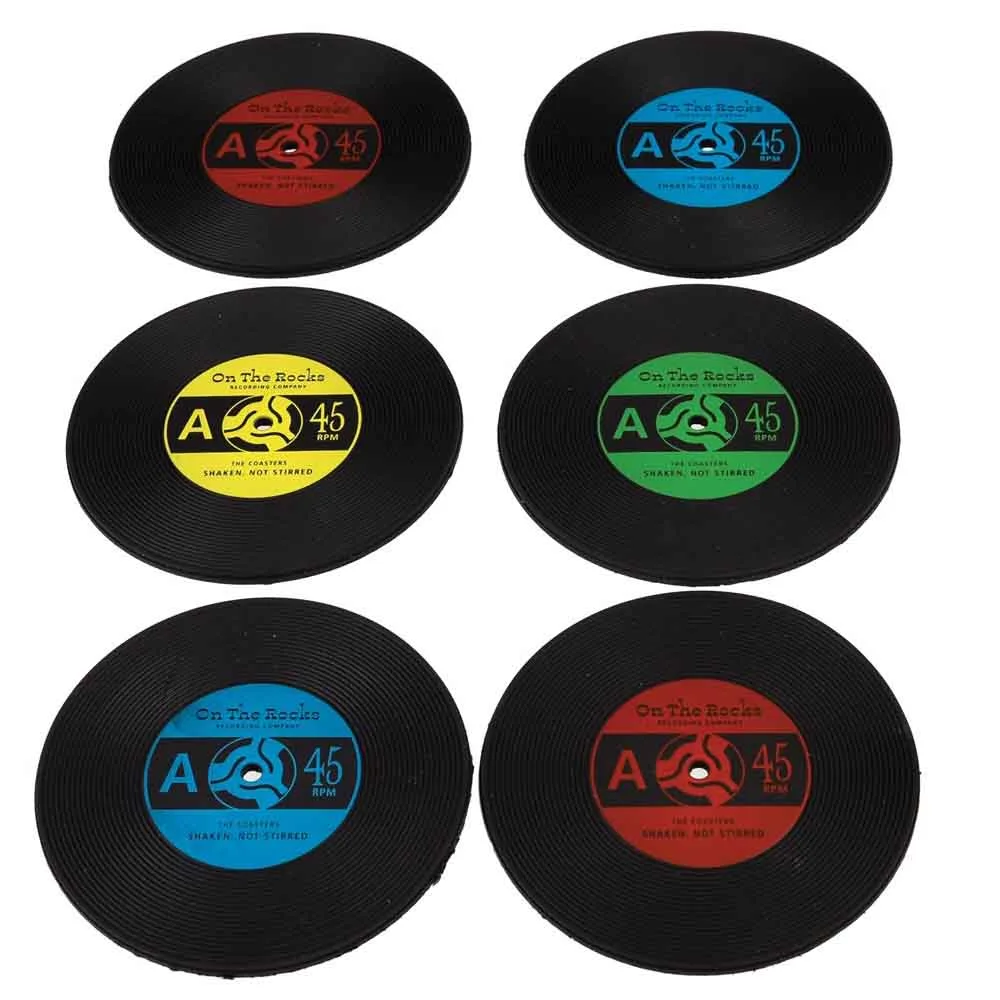 Glasunderlägg Vinyl 6-pack
