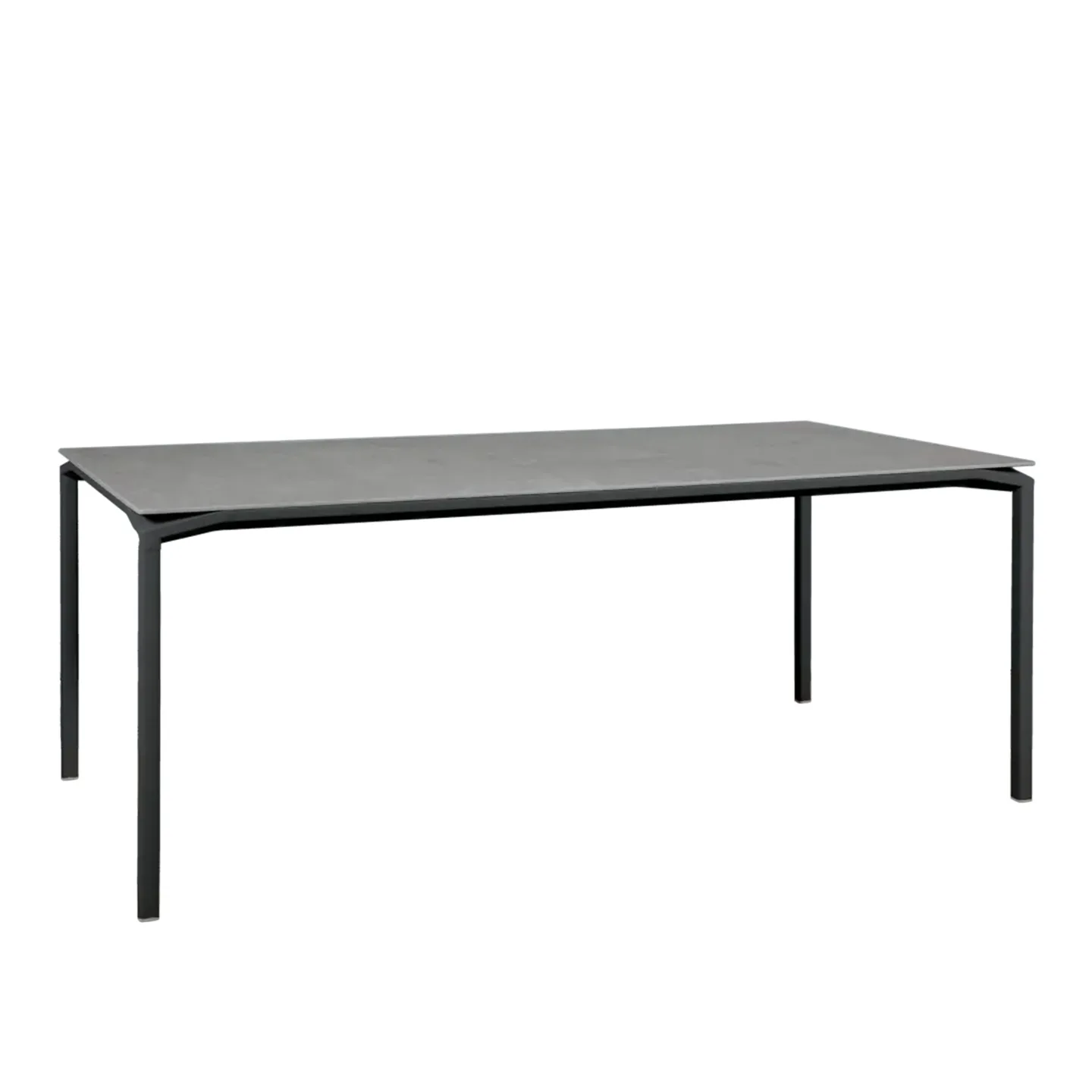 Fermob - Calvi Mineral Table 195 x 95 cm - Anthracite, Kreta - Matbord utomhus - Grå,Svart - Metall
