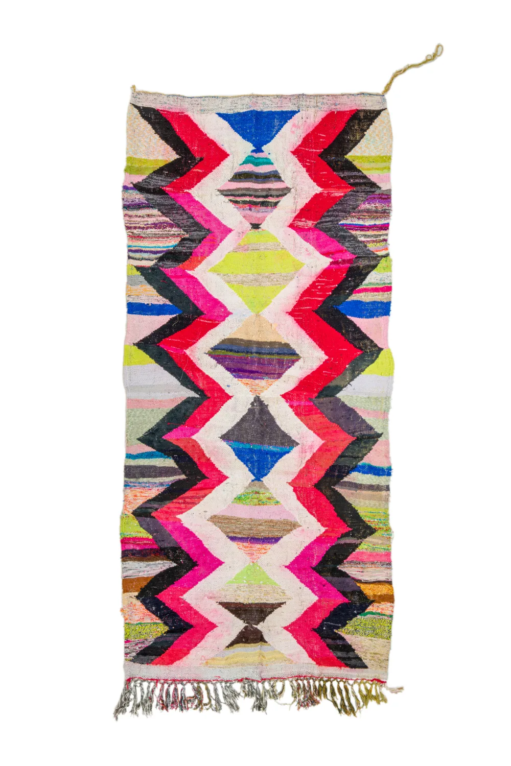 Marokkansk Boucherouite-teppe 135 x 305 cm (Størrelse: 135 x 305 cm)