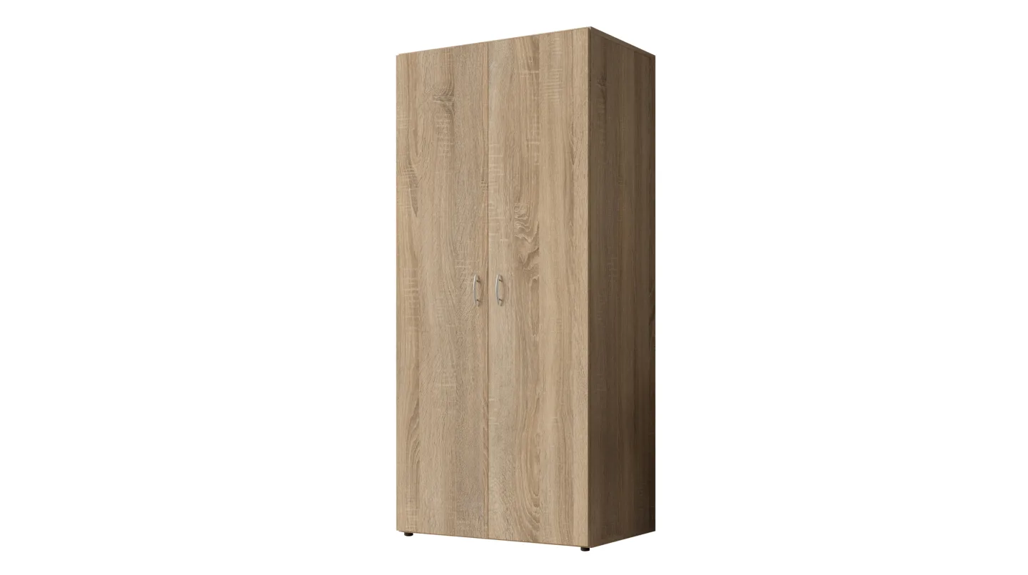 Kleiderschrank Sonoma Eiche - 80 cm - 2-türig - BASE
