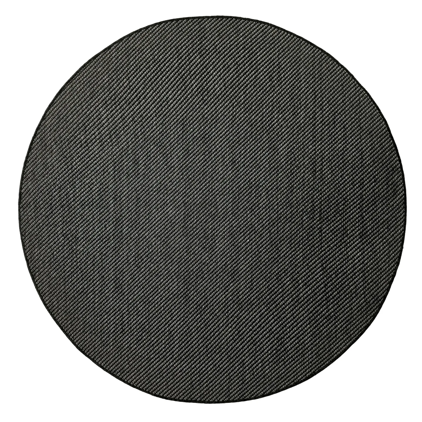 Rundt teppe - Indoor/Outdoor Bennett (svart) (Størrelse: Ø 200 cm)