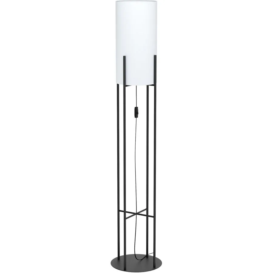 Eglo Stehlampe Glastonbury Schwarz Stahl 24 cm 151 cm