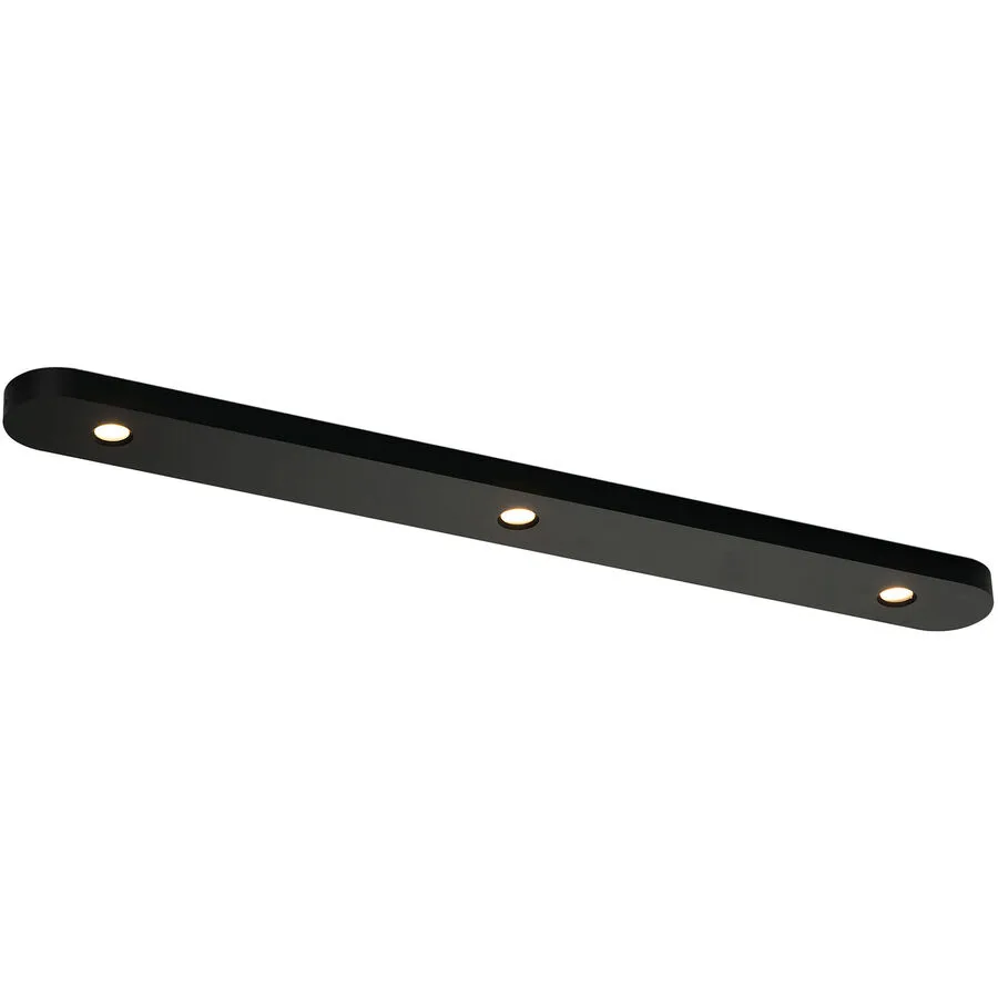 Bopp Deckenlampe Close Schwarz Aluminium 5 cm 1.5 cm - LED - Lichtfarbe: Extra warmweiss - LED Energiesparlampen