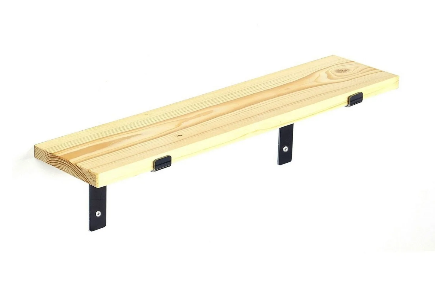 Straad Vägghylla 60 cm - Svart/Valnöt