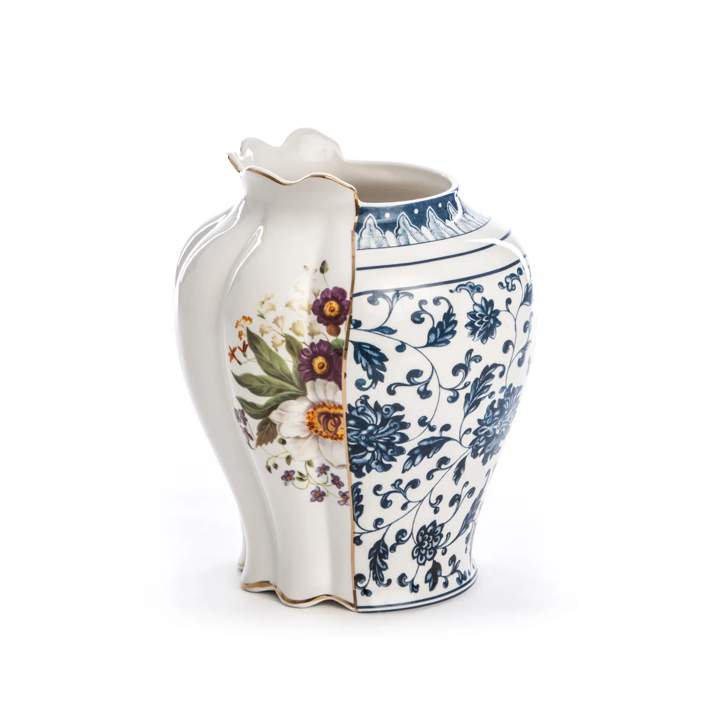 Seletti - Hybrid Vase - Melania - Vaser - Ctrlzak - Mönstrad,Vit
