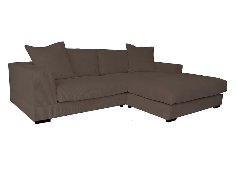 Ecksofa SUNNY Cord-Stoff mokka