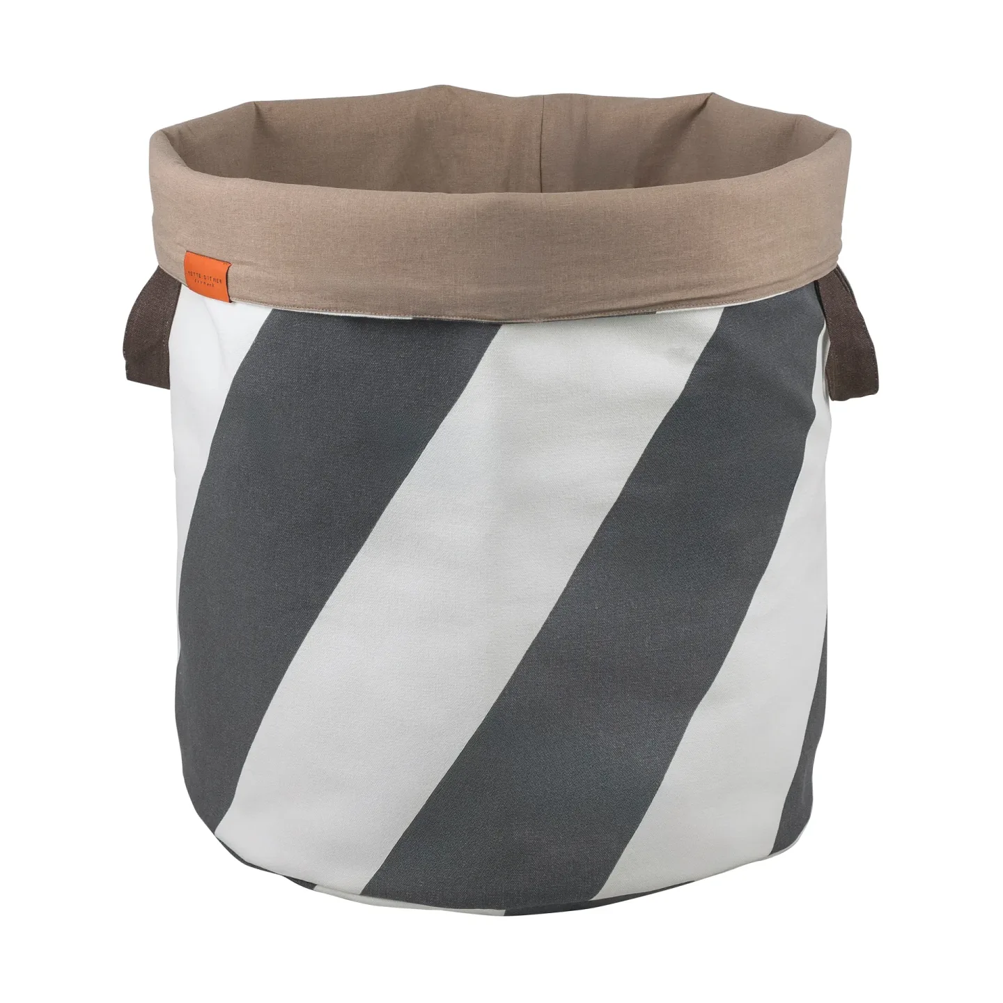 Mette Ditmer Diagonale Wäschekorb Ø40x50 cm Dark grey-off-white