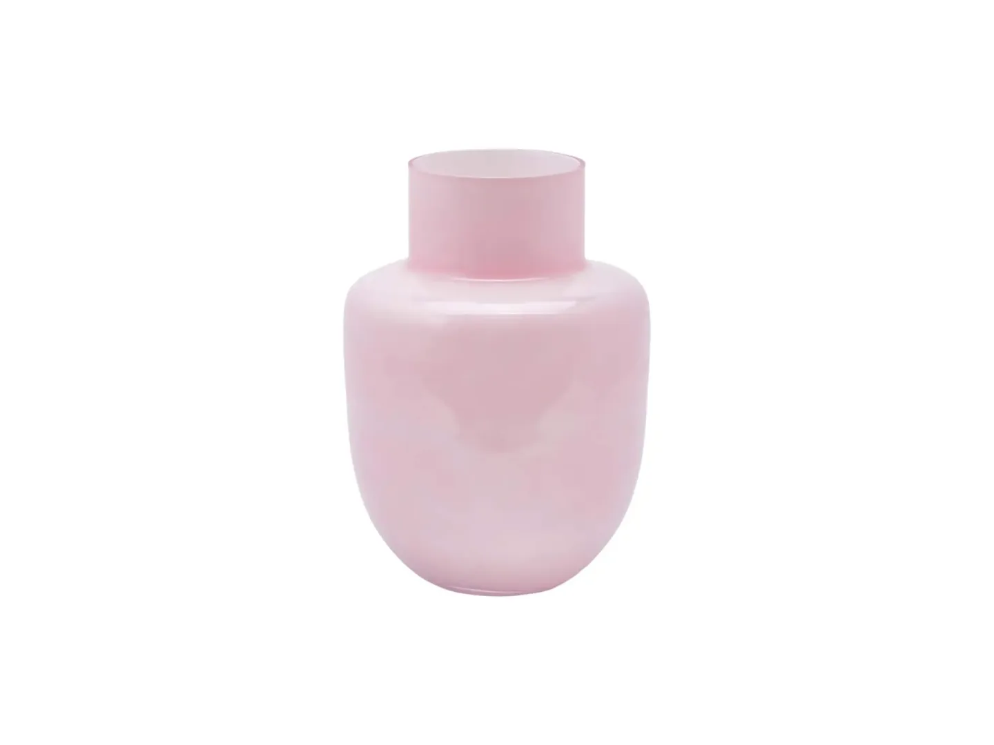 Edg Vase Glas Rosa H: 31 cm Rosa | Schubiger Möbel