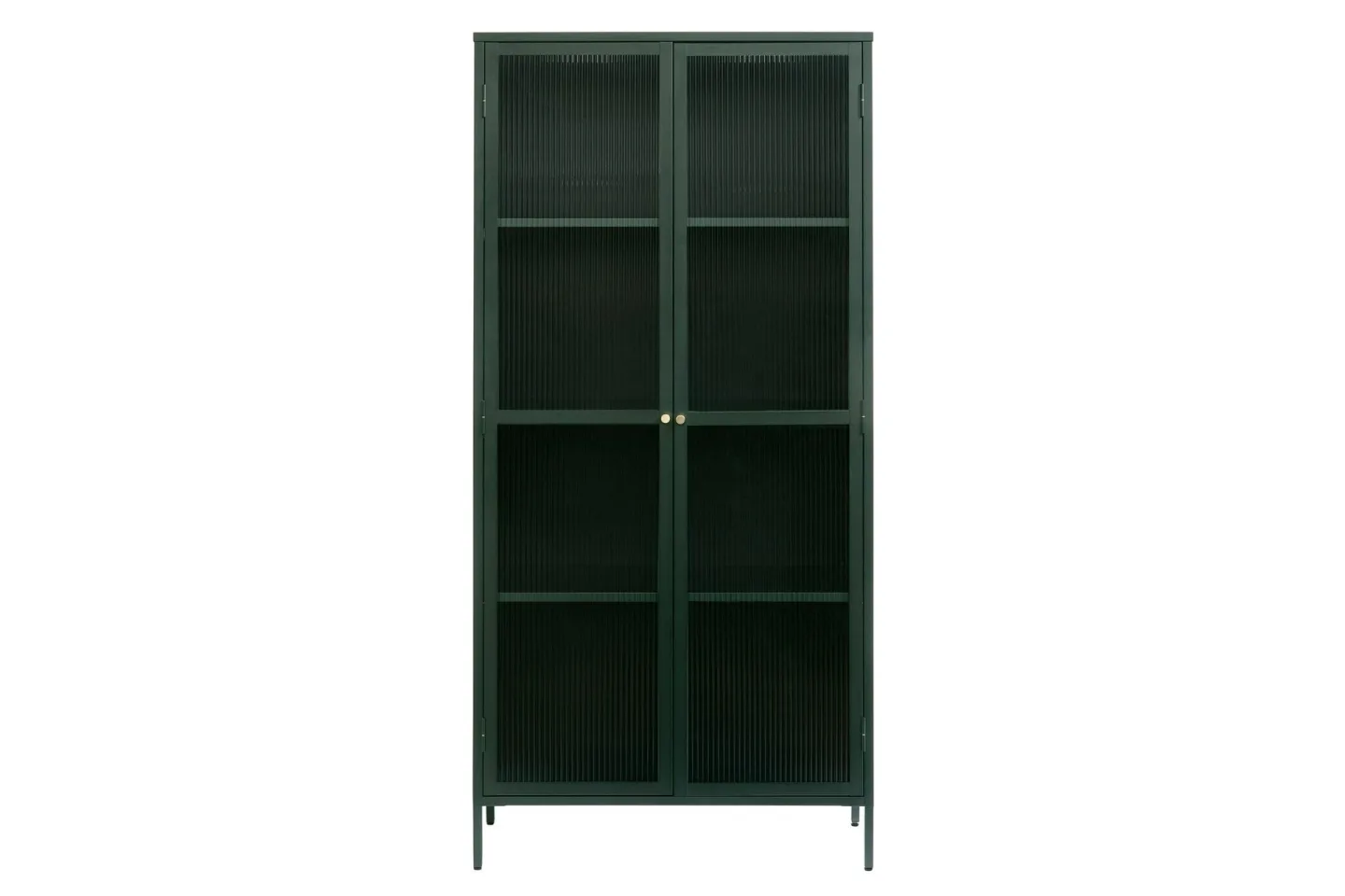 Azza Vitrinskåp 40 cm djup 90 cm bred 190 cm hög Metall - Grön