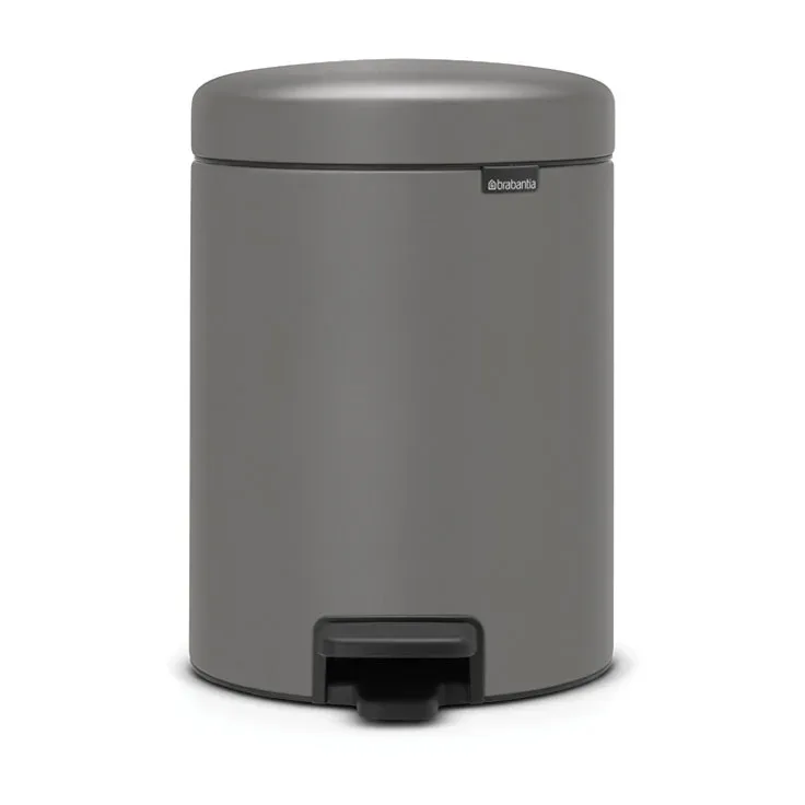 Brabantia New Icon Treteimer 5 Liter Mineral concrete grey