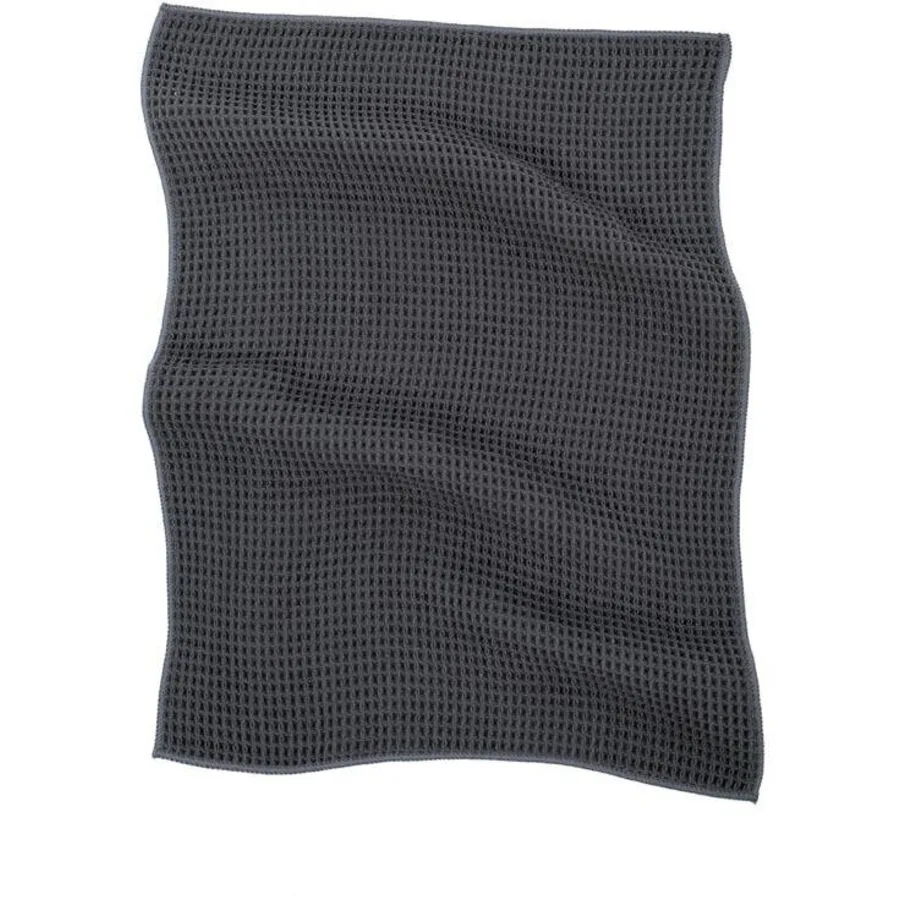 Geschirrtuch Essentials grau Einfarbig Mikrofaser 60 x 40 cm