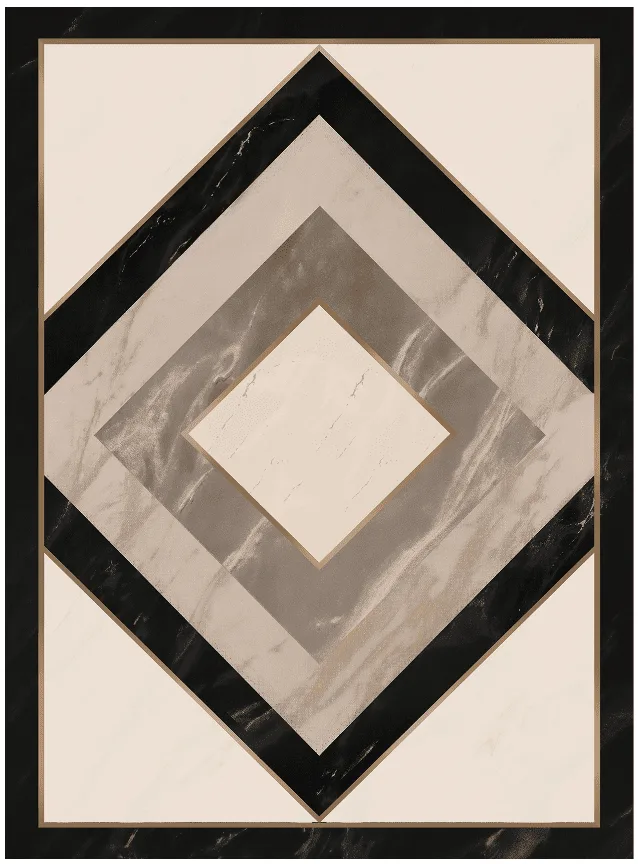 Wilton-teppe - Pavia (beige/svart) (Størrelse: 200 x 280 cm)