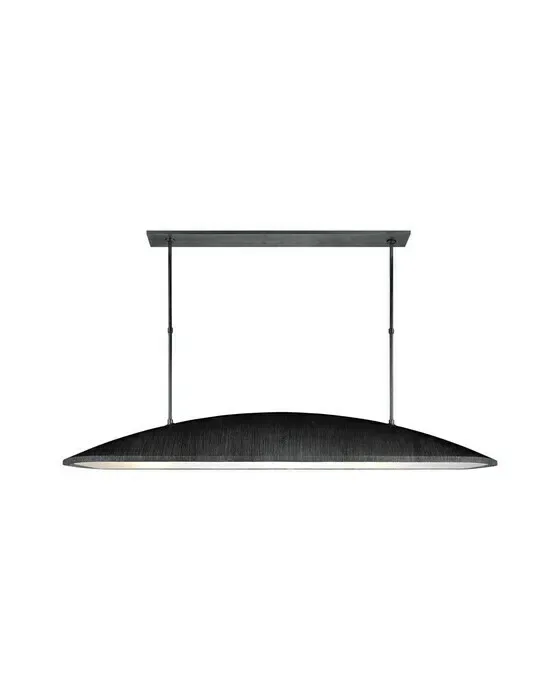 Utopia Large Linear Pendant Black