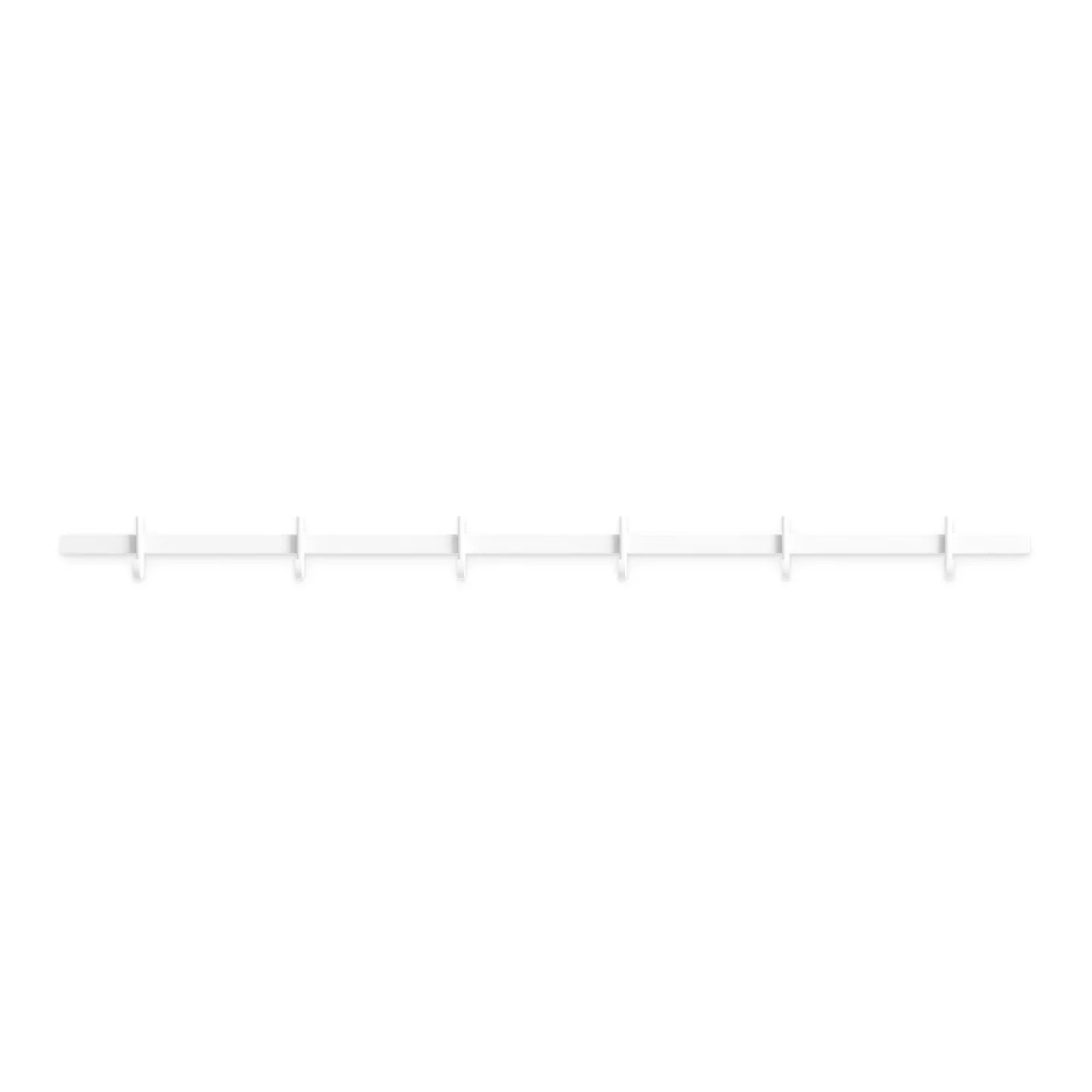 Relief - Hook Rail, Medium w82 x d4,7 x h5,2 cm 1-pack 82x5.2x4.7 White - Krokar - TAF Studio - Vit - Metall