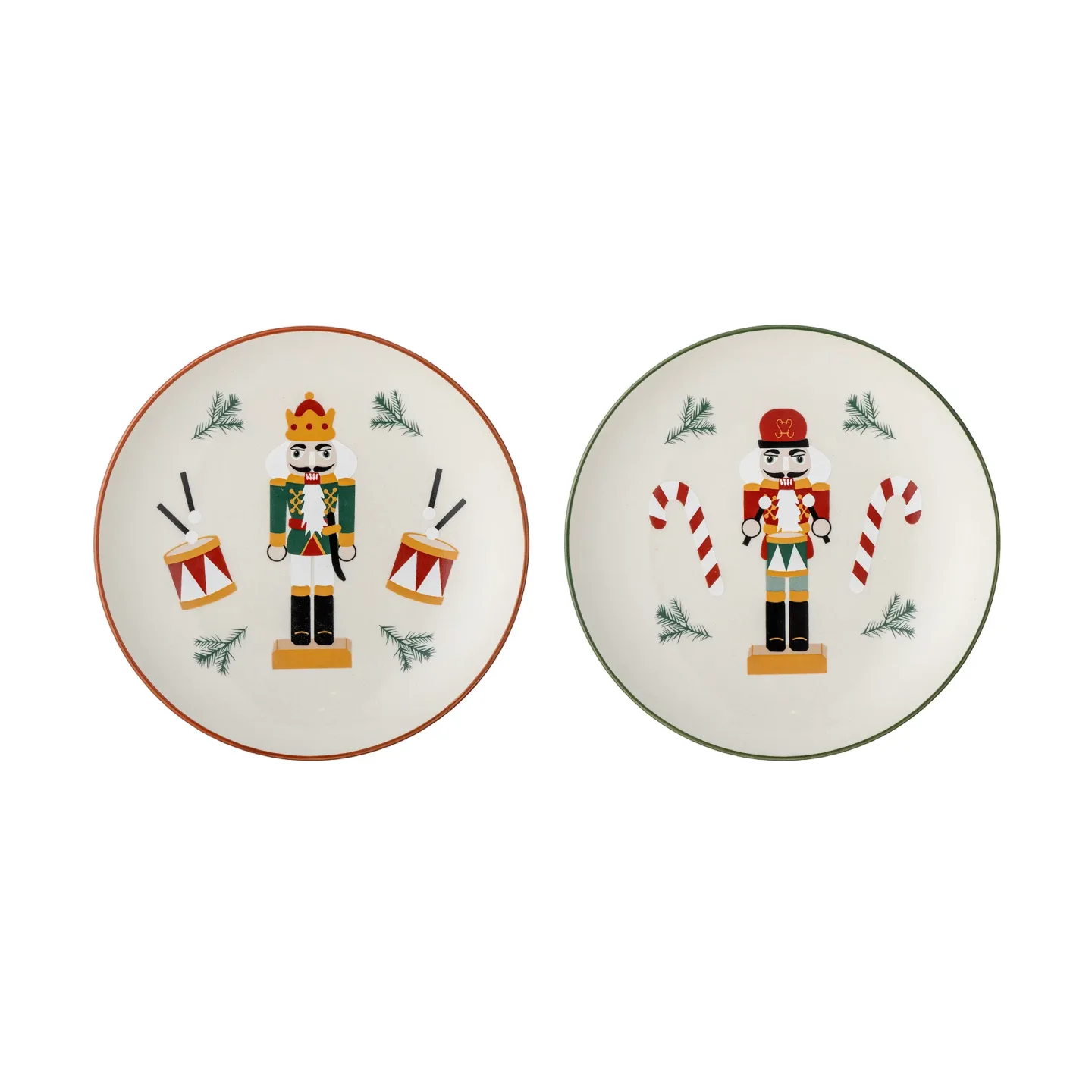 Bloomingville Jolly assiett Ø16 cm 2 delar Vit-röd